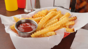 French Fries and ketchup
