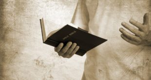 man and Bible