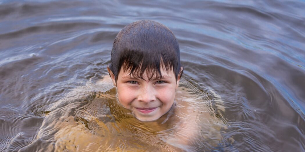 boy in water